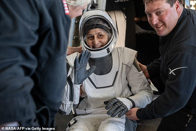 Sunita Williams (pictured) and Butch Wilmore were were initially scheduled for an eight-day stay on the International Space Station, but they were left for 286 days after their capsule malfunctioned