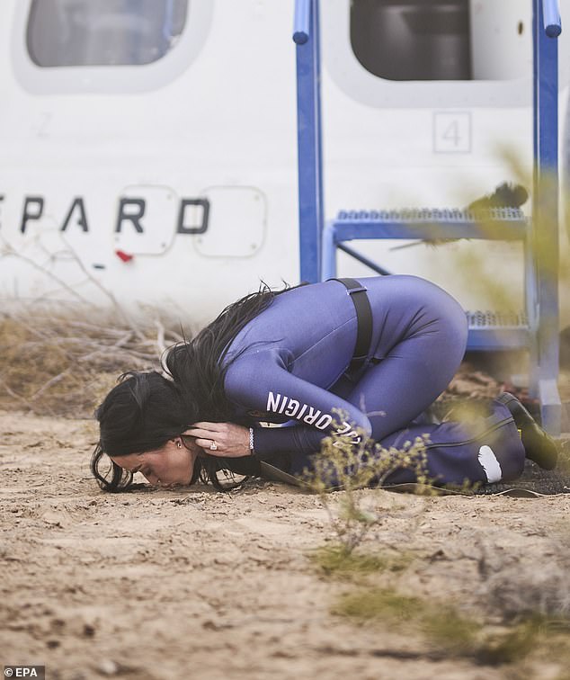 Katy Perry immediately kissed the ground after spending just three minutes in space. The move has spark fury among the public who said it was an insult to NASA's astronauts who were stranded in space for more than nine months