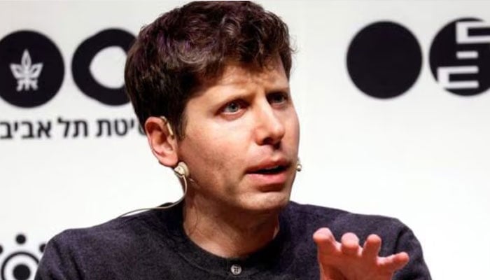 Open AI head Sam Altman speaks during a talk at Tel Aviv University on June 5, 2023. — Reuters