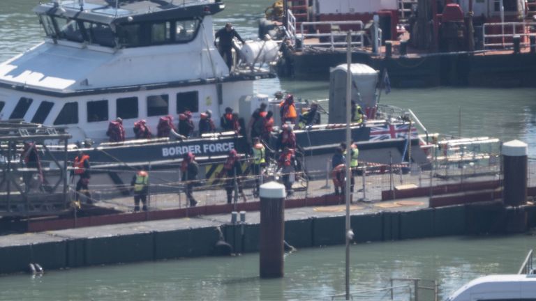 More than 10,000 people have now been detected crossing the Channel. Pic: PA