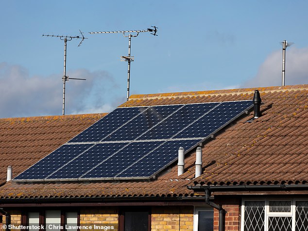 Rising sun: More than 17,000 solar panels were installed on UK homes in March, a jump from the 12,168 installations during March 2024
