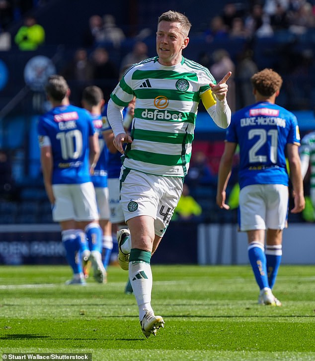 Callum McGregor got on the scoresheet as Celtic hit five against the Saints at Hampden