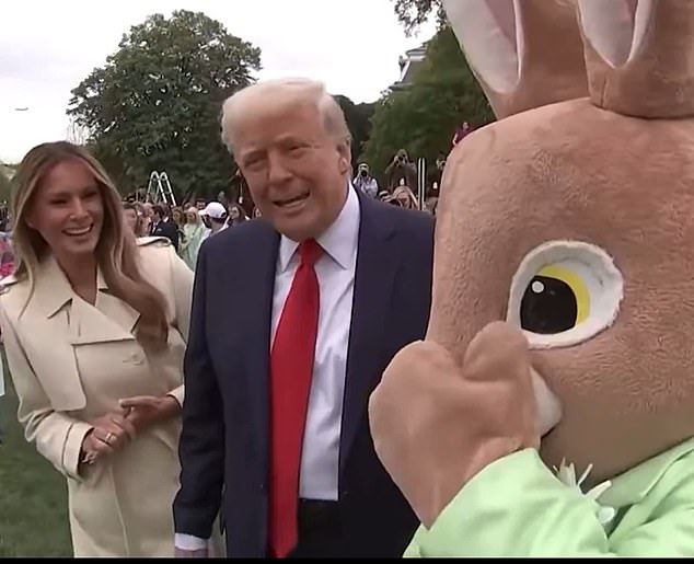 Melania last joined Trump publicly for the White House's Easter Egg Roll on Monday. Before the Easter event, the first lady had not appeared publicly for several weeks