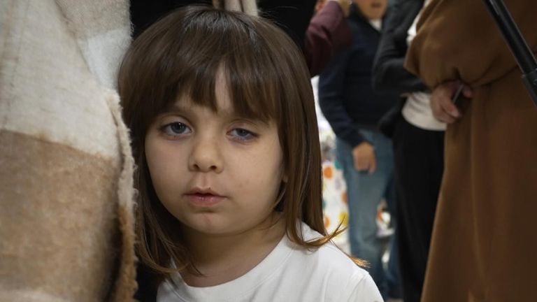 Ghena Abed, five, needs urgent treatment to save the vision in her left eye
