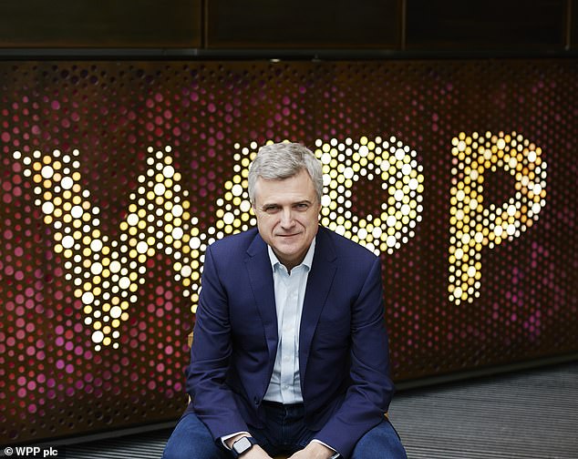 Reassurance: WPP's chief executive, Mark Read (pictured) has said recent US tariff measures had not led to a 'significant change' in client spending