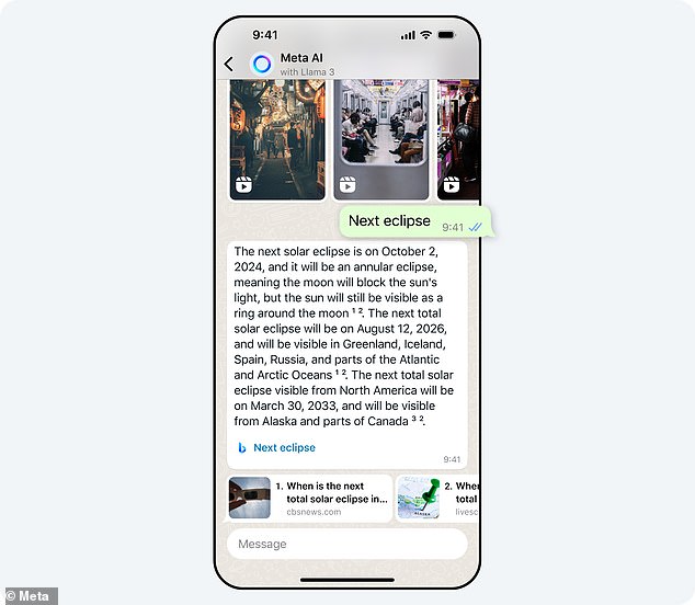 This comes after the Meta-owned app quietly added a new blue circle icon in the bottom-right corner of your chats. This icon is a shortcut to Meta AI - the tech giant's artificial intelligence-powered chatbot