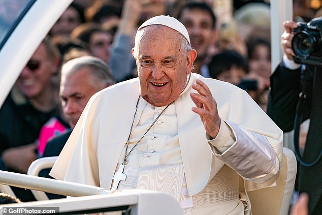 Following the death of Pope Francis (pictured), the 135 eligible cardinals of the Catholic Church will gather in Rome to hold a conclave and elect his successor