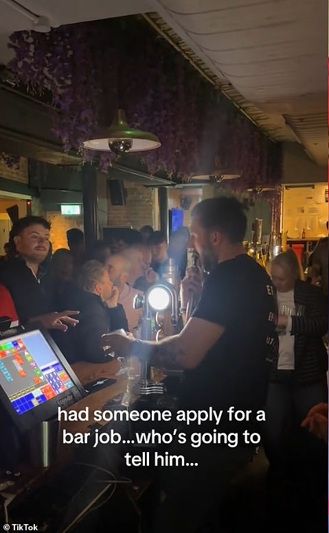 Striker Ollie Palmer showed himself to be the world's worst barman after Wrexham's promotion