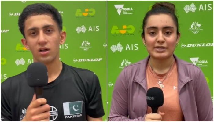 Mehwish Ali (right) and Azan Ali Khan. — Screengrab/Reporter