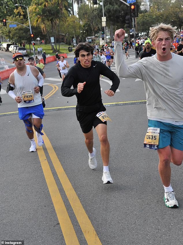 Levi (right) was described as an athletic high school student with a bright future ahead