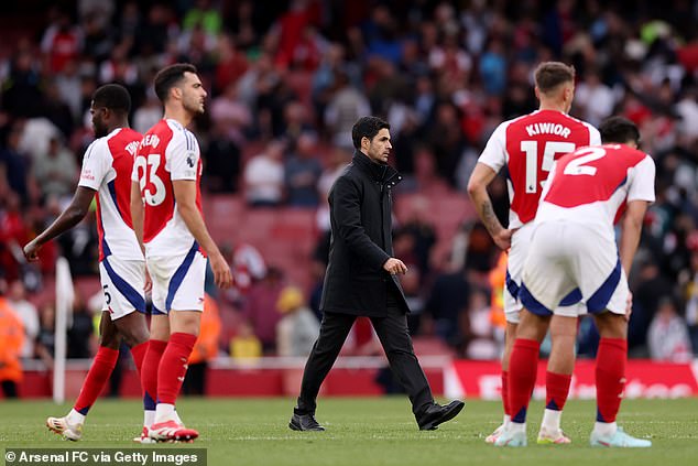 Mikel Arteta insisted that winning trophies is all about timing and pointed to old points totals