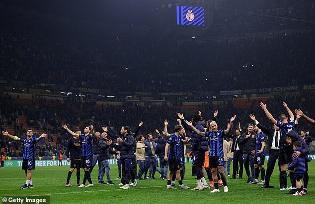 Inter will now face either Arsenal or PSG in the final in Munich at the end of the month