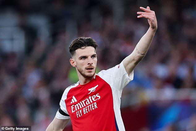 Rice has insisted that the next step is for Arsenal to win trophies - but they are not there yet
