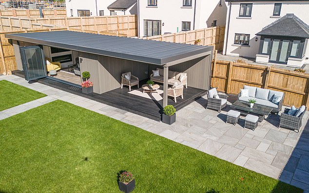 Lisa and Vimal Umakanthan use their new garden room in the summer for relaxing and having fun with family