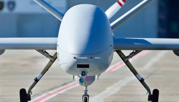 This representational image shows an unmanned Heron combat drone. — Reuters/File