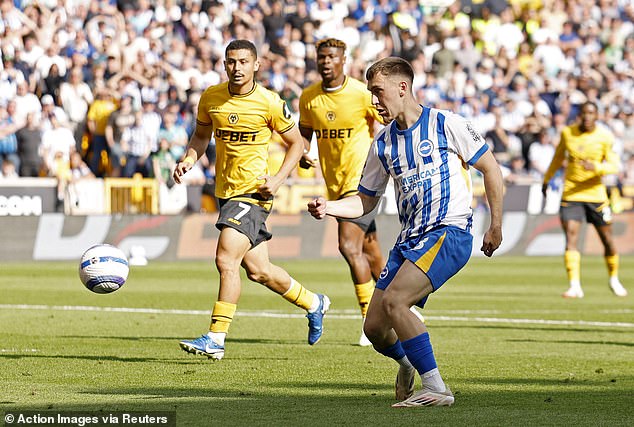 Adingra played in fellow substitute Brajan Gruda to double Brighton’s lead and secure the win
