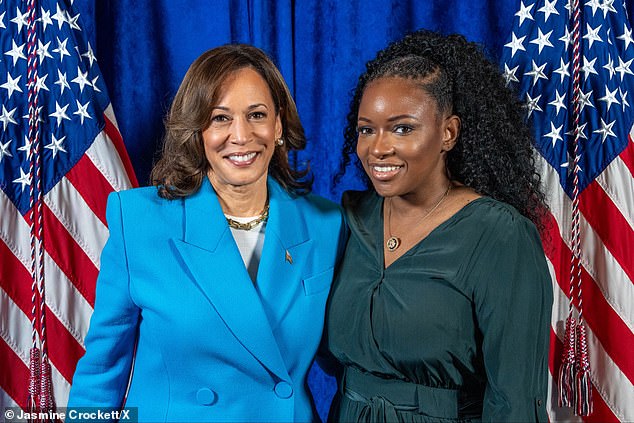 Crockett said she received guidance to 'lean into' Harris's prosecutorial background for her speech at the DNC