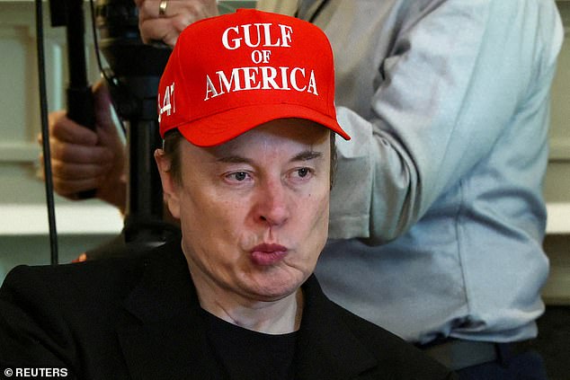 Elon Musk (pictured) was left red-faced after his AI, Grok, said that Tesla's robots had 'limited' practical applications