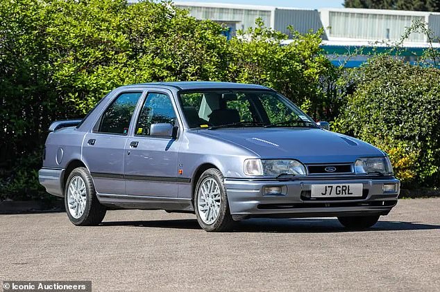 This 1991 model is the final iteration of the game-changing Sierra RS Cosworth, and is an original example with four-wheel drive and Moonstone Blue