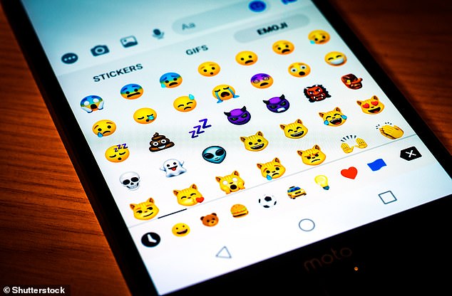 Older generations of emoji users typically follow the 'dictionary definition' of what the picture actually shows. Gen Z and other younger generations have their own meanings attached to each of these symbols (file photo)