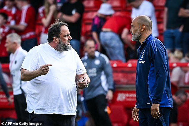 The full back also defended Forest owner Evangelos Marinakis after his actions on Sunday