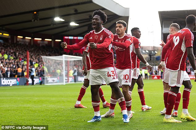Aina and Forest have two games still to come; a trip to West Ham and a home game vs Chelsea