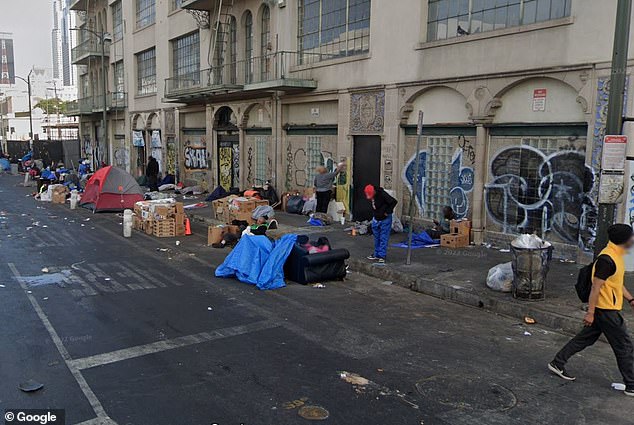 Part of the budget problem includes both the surges of illegal migrants combined with homeless encampments in the state's major cities