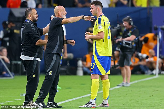 Laporte is reported to have fallen out with manager Stefano Pioli at the Saudi side