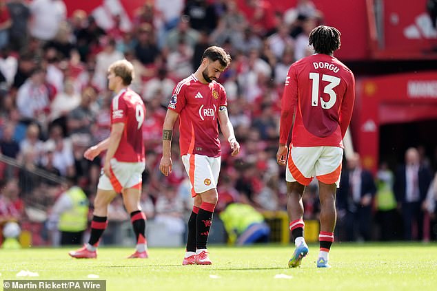 The Red Devils slumped to 16th in the table after losing to West Ham last weekend