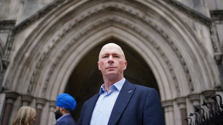 Raymond Connolly outside the Court of Appeal.
Pic: PA