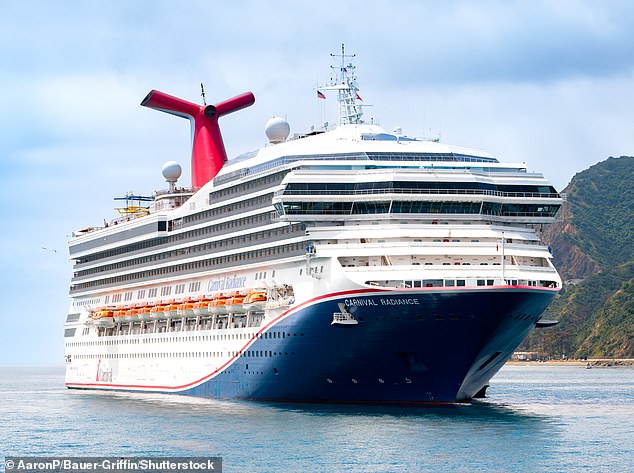 Last year, Monique McChristian, 25, from Roseville, California, booked a 10-day Alaskan cruise with Carnival for herself, her husband, Alfonso, and her parents for $4,400 (stock image)