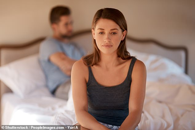 One sign that your relationship could be in danger is that you avoid having difficult conversations with your partner (stock image)