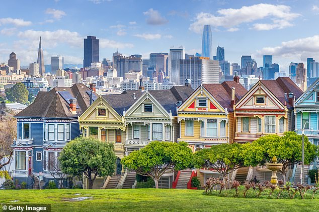 USGS detected the first quake, a 2.9 magnitude, Thursday afternoon, northeast of San Francisco (pictured). This tremor was located on Calaveras Fault, a major branch of the San Andreas Fault system