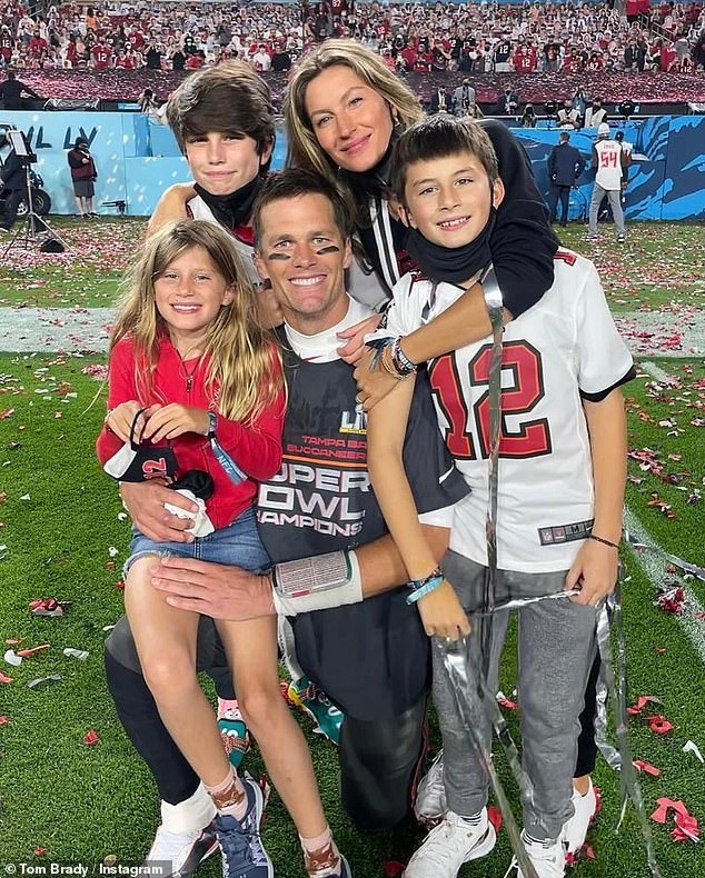 Brady admitted his kids were unhappy with jokes made about their mom, Gisele Bundchen