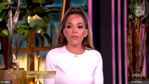 Sunny Hostin said she wanted 'to move on from why the Democratic Party lost"