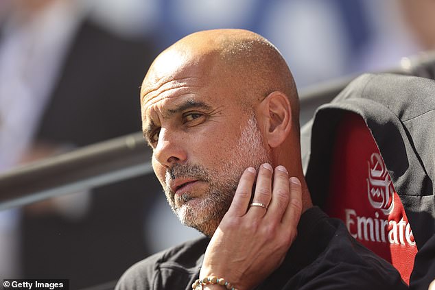 Guardiola has initially dismissed the incident as 'nothing' when asked about what happened