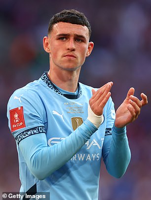 Phil Foden was given just 14 minutes by Guardiola in the final