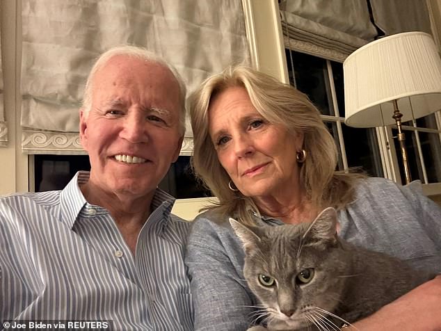On Monday, Biden broke his silence over his diagnosis as he shared a smiling picture with his wife Jill, saying he was grateful for the 'love and support' he has received