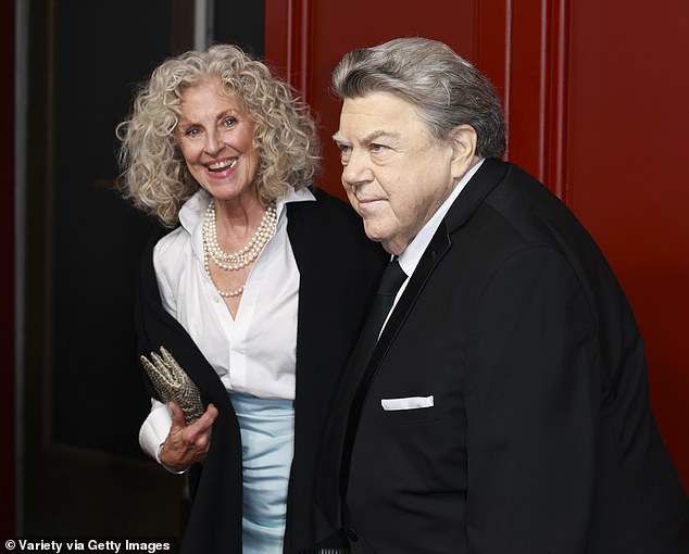 Wendt had been married to Birkett – who played the voice of the mysterious Vera on Cheers – since 1978 and they have one daughter and two sons - pictured January 2024