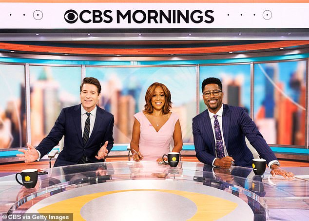 King, 70, co-hosts CBS Mornings with Tony Dokoupil and Nate Burleson