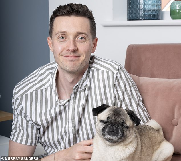 Dedication: James Beckett, 34, brings home about £4,000 a month – and ploughs £1,000 a month into a Vanguard stocks and shares Isa and a similar amount into his company pension