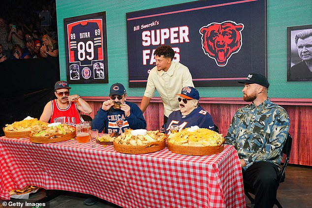 Wendt joined Sudeikis, Travis Kelce. Robert Smigel and Patrick Mahomes, onstage at 2024 Big Slick Celebrity Weekend in June 2024