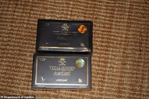 Upmarket erectile drugs called Vital Honey were also uncovered. They contain a substance commonly found in Cialis - a stronger version of Viagra