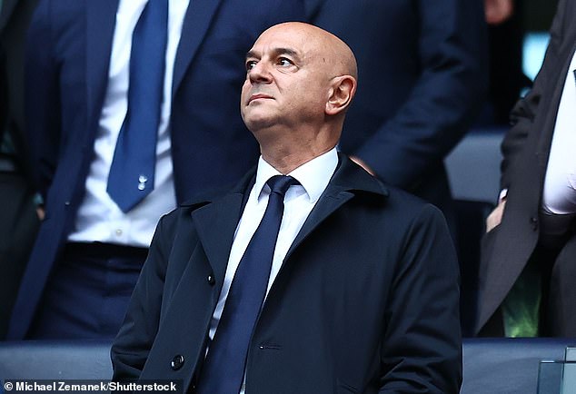 Spurs chairman Daniel Levy will hope to watch his side win a first major trophy since 2008
