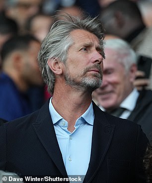 Edwin van der Sar pictured at the Champions League semi-final between Arsenal and PSG