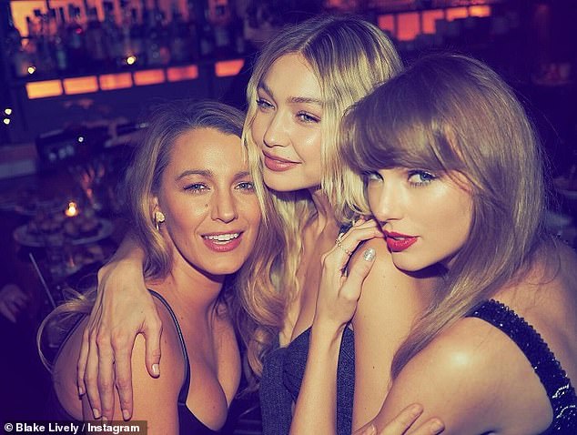 Taylor even hosted her best gal pal's 37th birthday at her Westerly, Rhode Island mansion last August. (Lively and Swift are pictured with another member of their girl gang, Gigi Hadid).