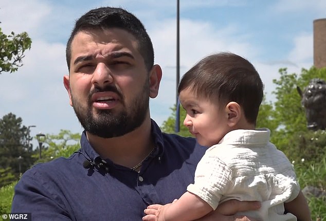 During a commencement prep session last semester, Al Arab asked if he could walk across stage with his son at the ceremony. The school's response: 'No one's gonna tell you no'