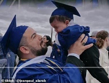 While Al Arab's touching walk sparked cheers from hundreds in the auditorium, it left a negative impression on the university, which claimed he had violated the school's policies