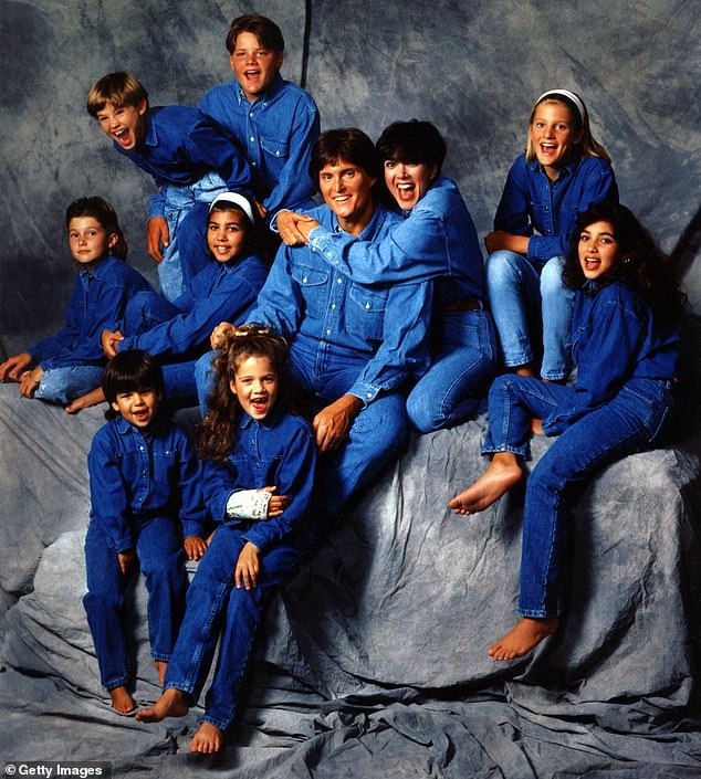 Upon tying the knot, the Olympic gold medalist also became stepfather at the time to Kris' kids from her past marriage to Robert: Kourtney, Khloe, 40, Kim, 44, and Rob, 38; seen above along with Brody Jenner, Cassandra Marino, Brandon Jenner and Burt Jenner