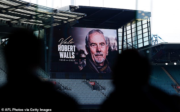 A host of big names from the AFL were on hand to mark the incredible contribution Walls made to the game and the lives of many footballers